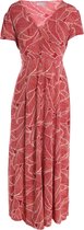 Cassis Dames Lange jurk bedrukt met palmbladeren - Jurk - Maat 44
