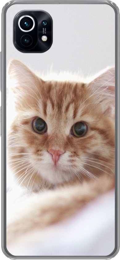 Coque Xiaomi Mi 11 - Chat - Rouge - Lit - Filles - Enfants - Garçons - Kids - Coque de téléphone en Siliconen
