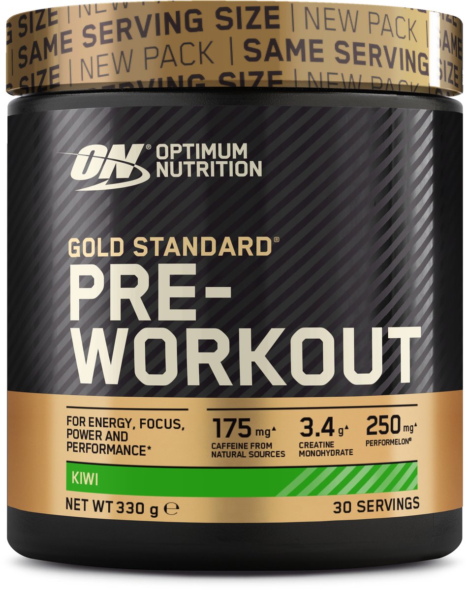 Goedkoopste Optimum Nutrition Gold Standard Pre Workout - Kiwi - Pre-Workout - 330 gram (30 doseringen