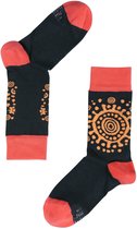 Colorcool Dames Sokken | Spiral Ethnic Patterned Socks | Katoen  | 36-40 | Normale boord - Naadloos - Geen Padding
