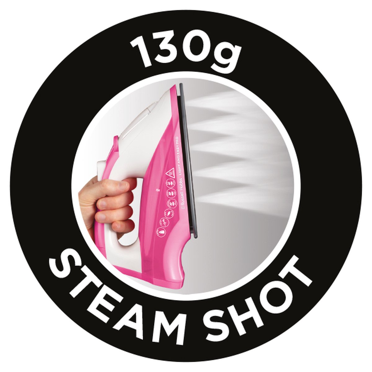 Russell Hobbs Fer à repasser vapeur [2400W, 180g vapeur suppléentaire