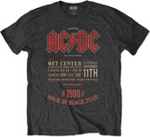 AC/DC - Minnesota '80 Heren T-shirt - S - Zwart