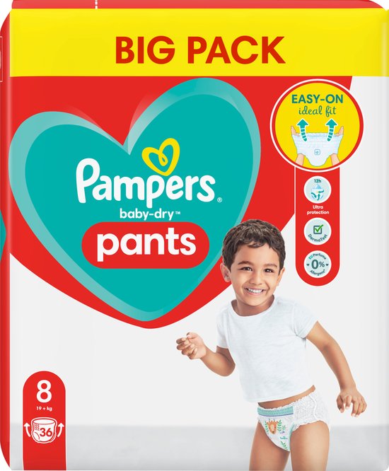 NINJAMAS Couches culottes pyjamas pack mensuel, 8-12 ans, 54 pièces