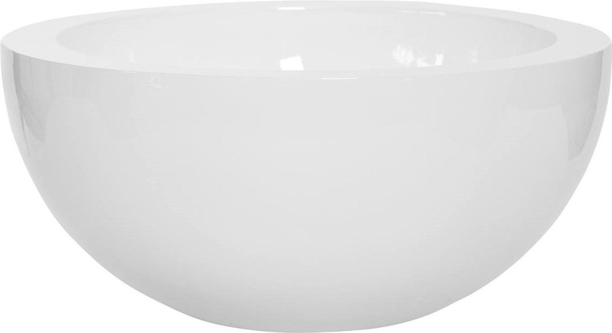 Pottery Pots - Essential Collection - Vic Bowl L - Plantenbak - Fiberstone - Glossy White - 60 cm diameter