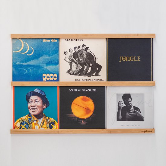 Vinyl Frame | Duurzaam Bamboe | LP's aan de muur ophangen | Wissellijst  voor 12 inch... | bol.com
