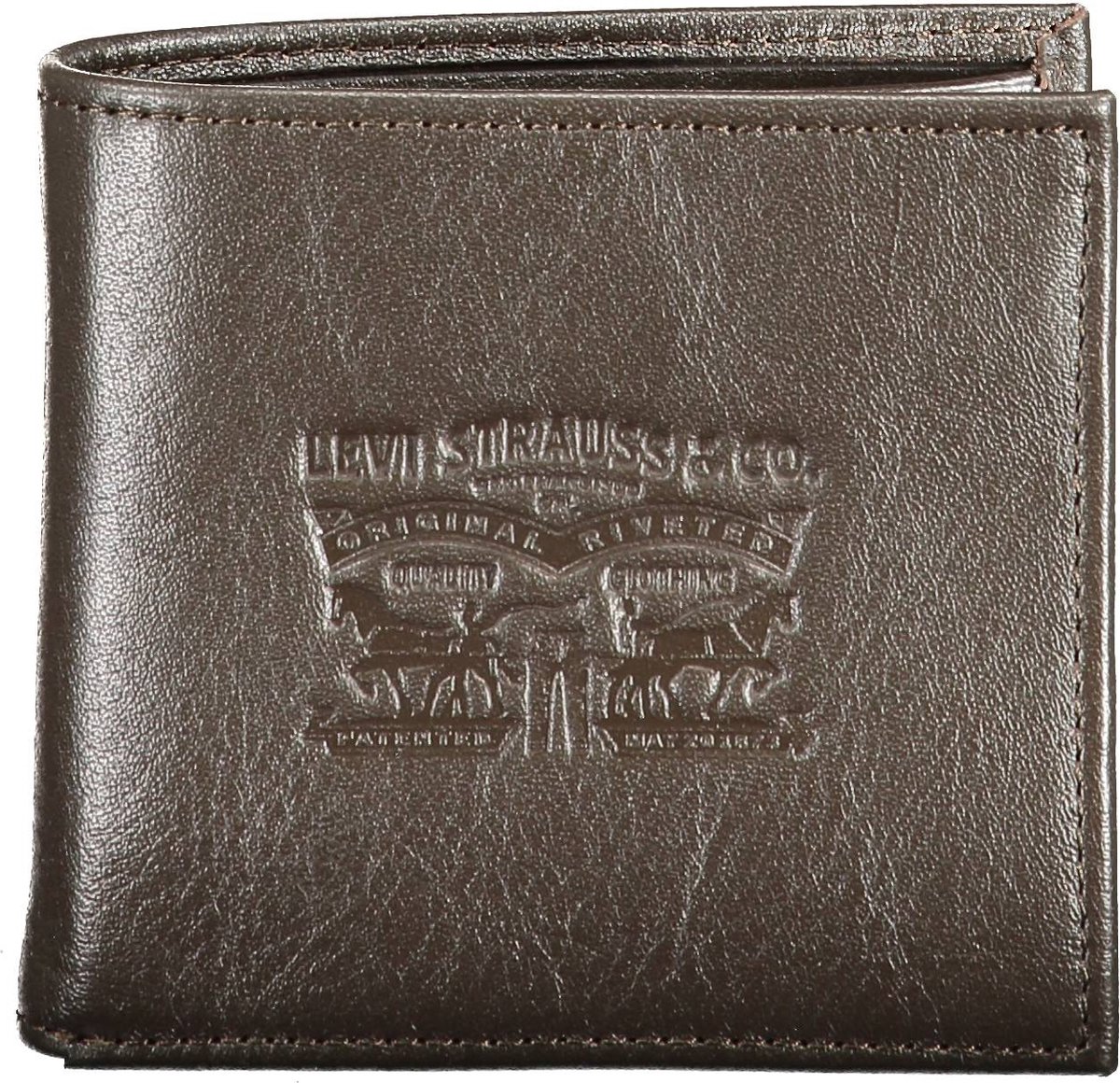 Portefeuille Cuir Marron Friedrich 23 - 3 Volets, Style Classique - Cuir Véritable