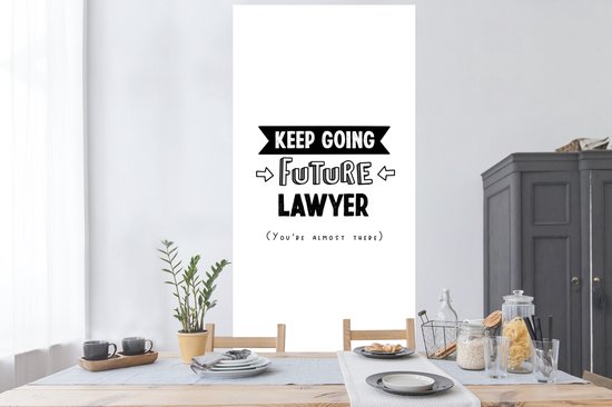 Stickers Stickers muraux - Citation - Étudier - Avocats - 80x160 cm - Feuille adhésive