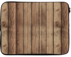 Laptophoes 15 inch - Hout - Brocante - Patronen - Laptop sleeve