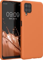 kwmobile telefoonhoesje geschikt voor Samsung Galaxy A12 - Hoesje voor smartphone - Back cover in fruitig oranje