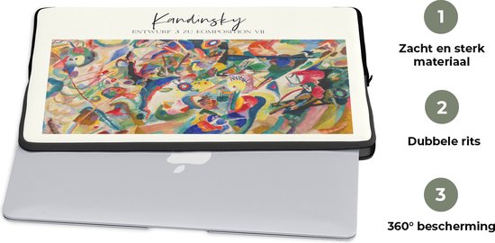 Housse pour ordinateur portable 15 pouces - Art - Wassily Kandinsky - Maîtres anciens - Housse pour ordinateur portable