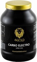4Gold Carbo Elektro Isotone Drink Poeder, Sporthydratatiedrank Bevordert Sportprestaties, Sport supplement, Lemon-Cola, 1kg