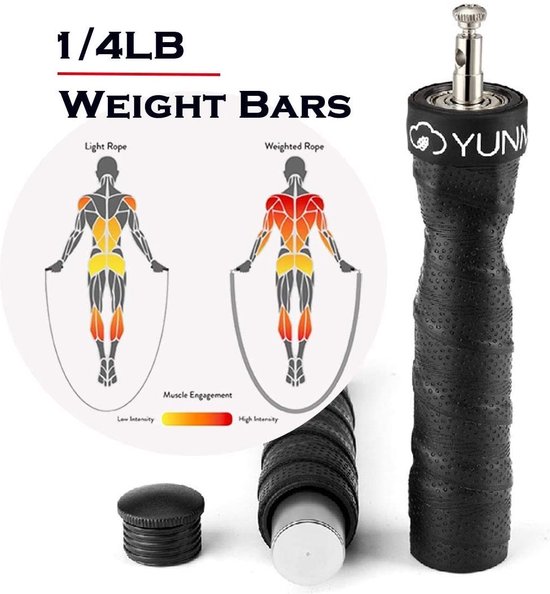Yunmai - Sport Springtouw Inc. Opbergzak - Makkelijk Verstelbaar - Zwart van Yunmai — afbeelding 4