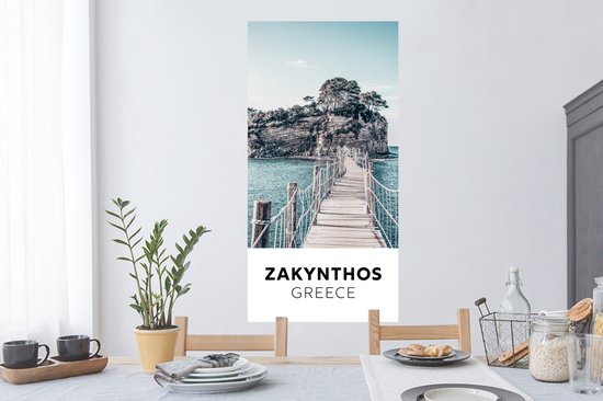 Stickers Stickers muraux - Zakynthos - Grèce - Pont - 60x120 cm - Feuille adhésive