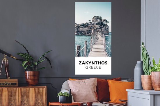 Stickers Stickers muraux - Zakynthos - Grèce - Pont - 60x120 cm - Feuille adhésive