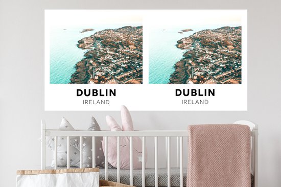 Stickers muraux - Dublin - Irlande - Water - 120x60 cm - Feuille adhésive