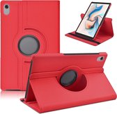 hoesje Geschikt voor Nokia T20 hoes boek case - 360° draaibare Hoes Kunstleer Rood - Nokia T20 Hoesje - Nokia T20 Case