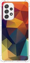 Hoesje maken Geschikt voor Samsung Galaxy A53 5G GSM Hoesje met doorzichtige rand Polygon Color