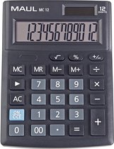 Maul MC 12 Calculatrice de bureau alimentée par batterie, à énergie solaire Zwart Nombre de positions d'affichage : 12