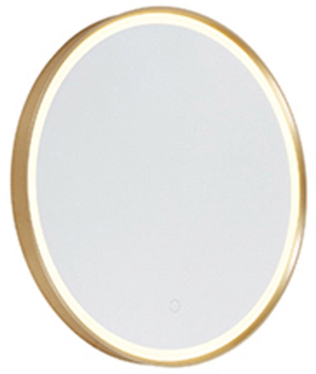 QAZQA miral - Moderne Dimbare LED Spiegel verlichting met Dimmer voor binnen voor badkamer - 1 lichts - D 3.8 cm - Goud -