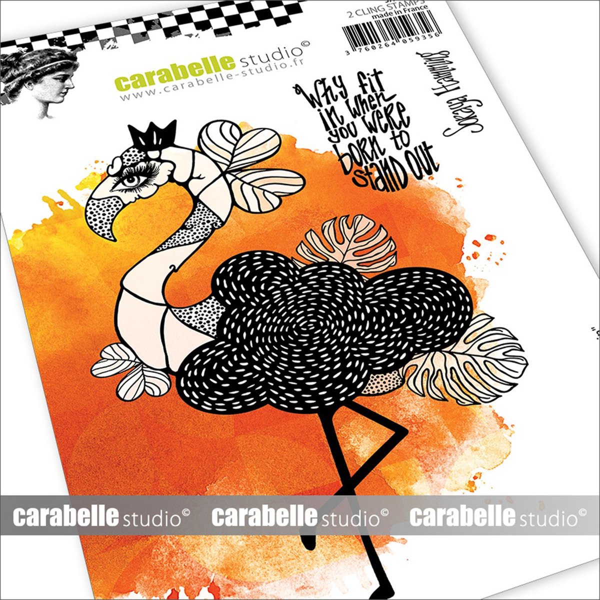 Carabelle Studio Cling stamp A6 Why fit in