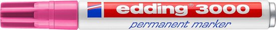 Roze edding 3000 permanente marker.