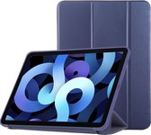 Mobigear Tablethoes geschikt voor Apple iPad Air 5 (2022) Hoes | Mobigear Tri-Fold Gel Bookcase - Blauw