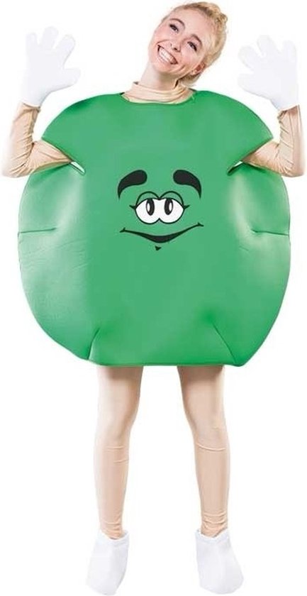 Groen M en M pak voor volwassenen
