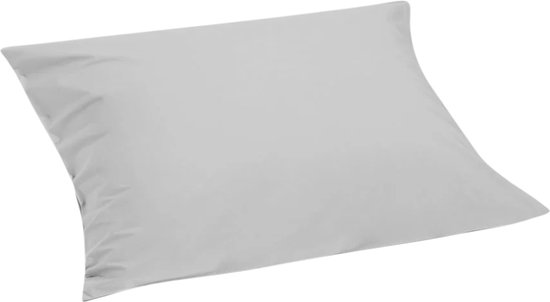 Elegance Kussensloop Hotelsluiting Percal Katoen - licht grijs 60x70cm