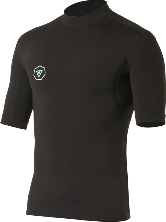 Foto: Vissla 7 seas 1 mm short sleeve jacket heren black s