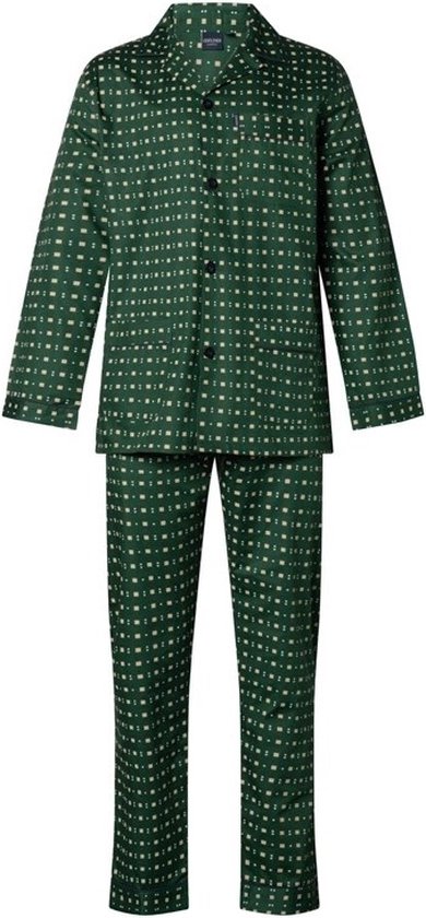 Gentlemen katoenen heren pyjama - 94.29 - Groen