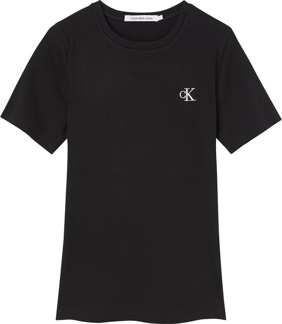 Calvin Klein Dames T-Shirt Zwart maat M | bol.com