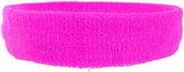 Neon roze hoofd zweetband voor volwassenen