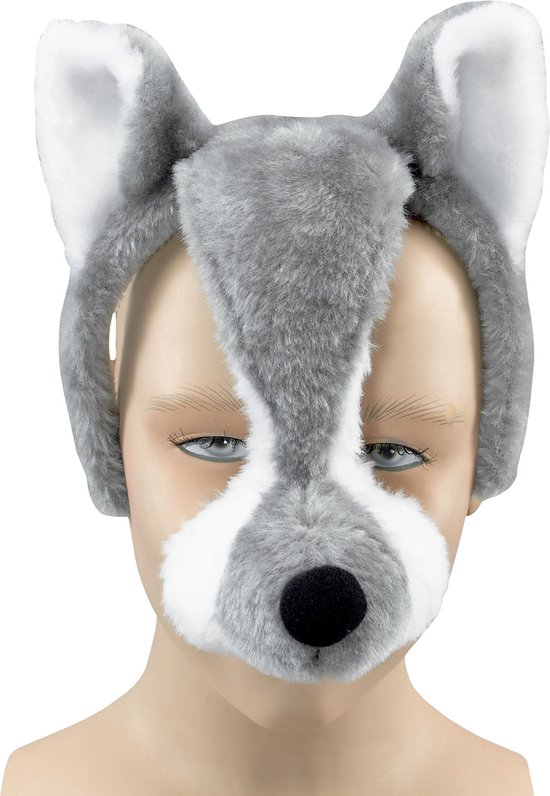Wolven masker met geluid