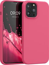 kwmobile telefoonhoesje geschikt voor Apple iPhone 13 Pro Max - Hoesje met siliconen coating - Smartphone case in awesome pink