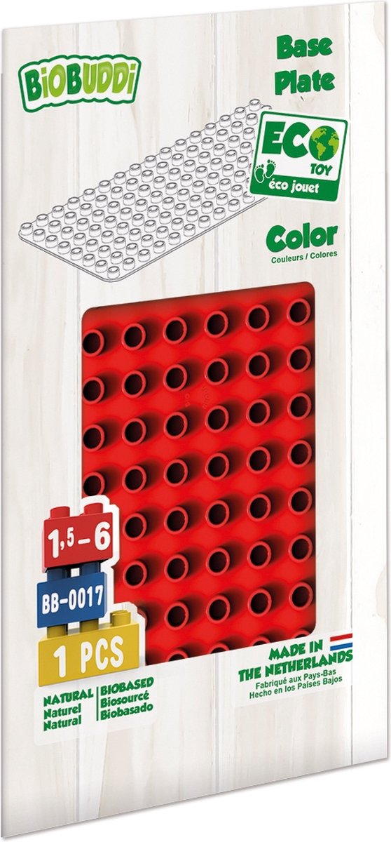 Biobuddi Grondplaat Rood (bb-0017)