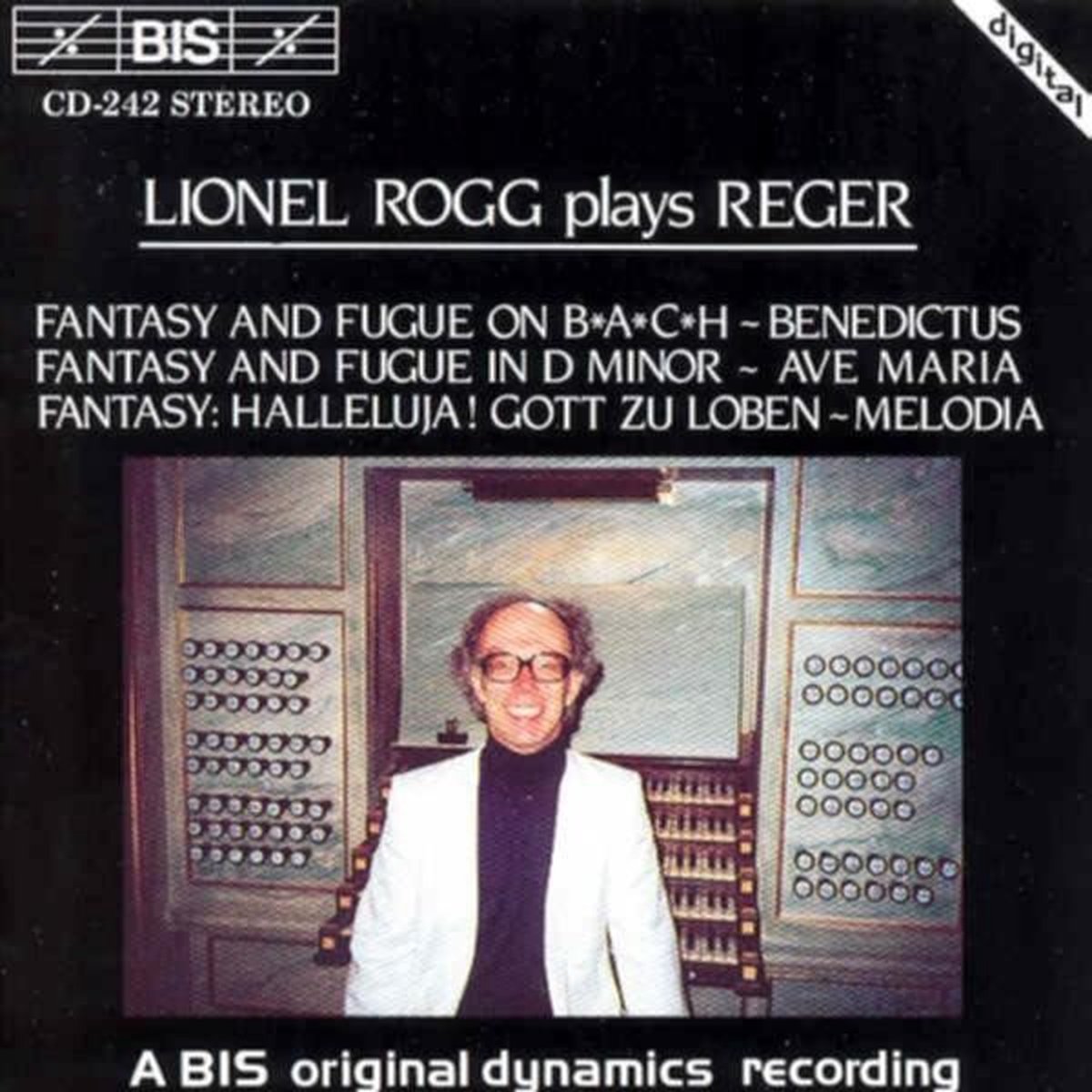 Lionel Rogg - Reger: Fantasy And Fugue On Bach, Op. 46 (CD)