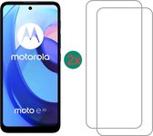 Screenprotector geschikt voor Motorola Moto E30 screenprotector Beschermglas Moto E30 screenprotector glas - screenprotector Moto E30 - 2 stuks
