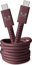 Fresh 'n Rebel - Usb c naar Usb c kabel - 2 meter hoge kwaliteit kabel - Deep Mauve