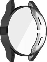 Watch case screenprotector - hoesje - gehard glas - geschikt voor Samsung Galaxy Watch 4 (40 mm) - donkerblauw