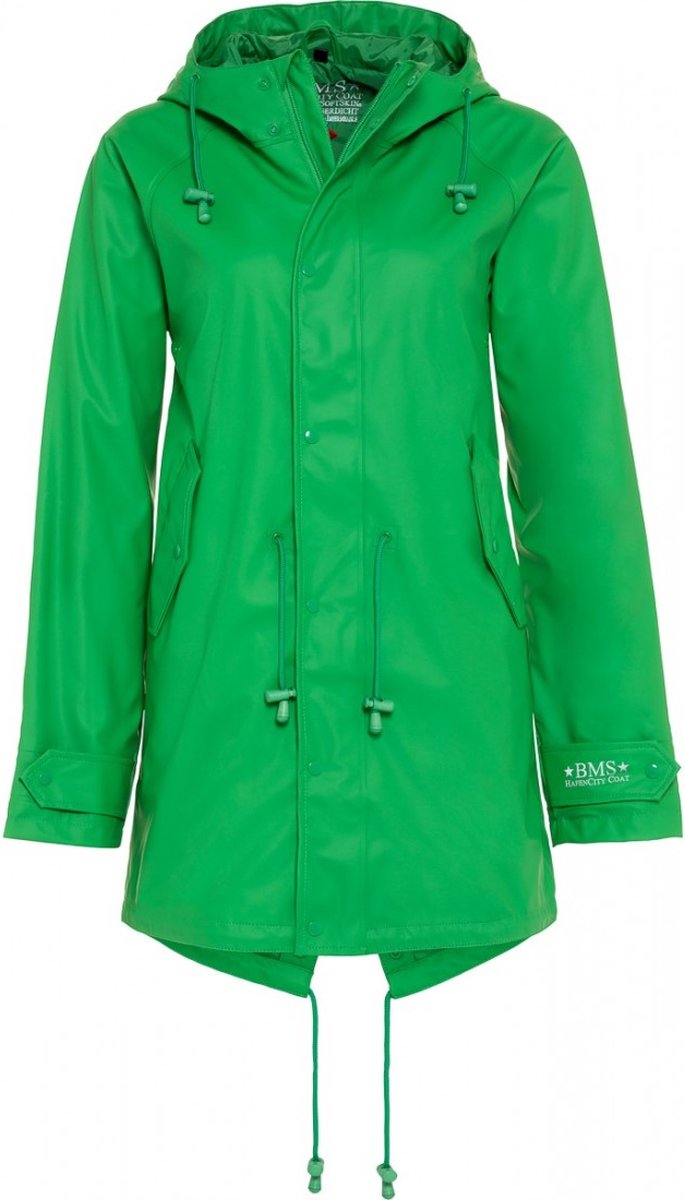 Groene dames regenjas parka HafenCity® van BMS