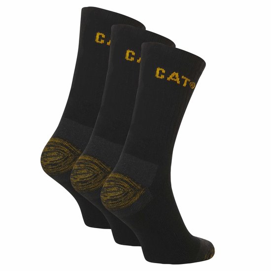 CAT Premium Chaussettes de travail Caterpillar Zwart - 3 paires - 43-46