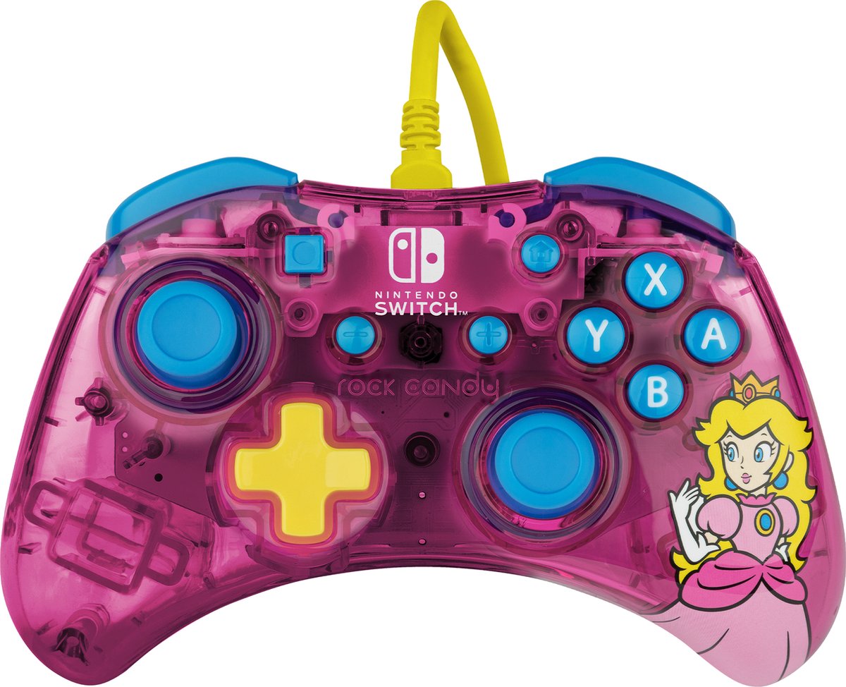 PDP Rock Candy Bedrade Controller - Nintendo Switch & Switch OLED - Bubblegum Peach