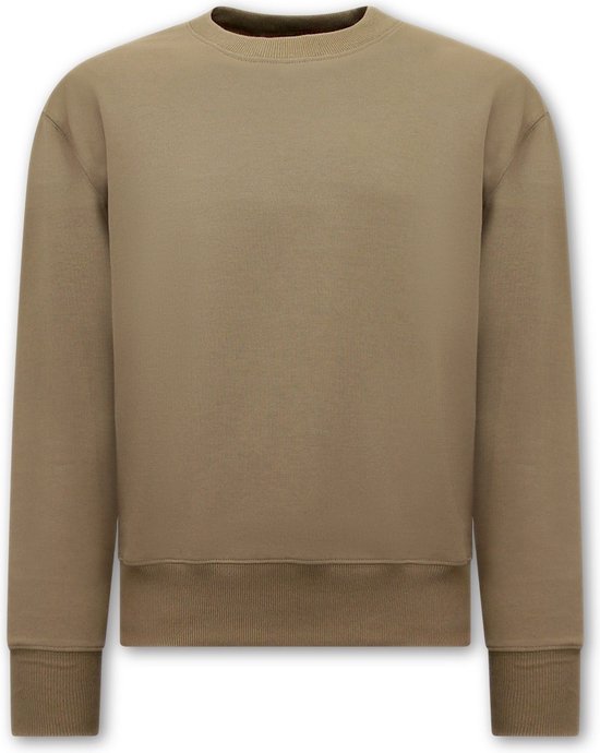 Basic Oversize Fit Sweatshirt- Bruin