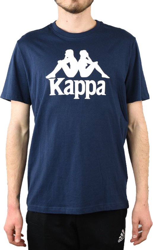 Kappa Caspar T-Shirt 303910-821, Mannen, Blauw, T-shirt maat: L EU
