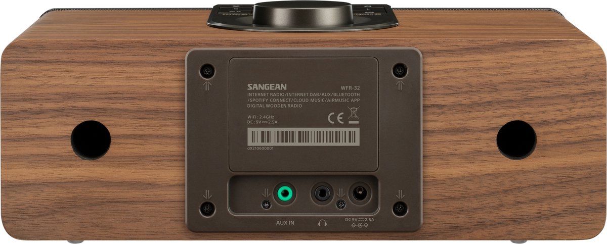 Sangean Internet Radio/AUX/AirMusic App/USB Playback and Internet Radio/ Internet DAB/AUX/-Digital Wooden Radio WFR-32 - The Home Depot