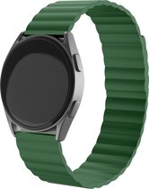 Strap-it Magnetisch siliconen bandje - geschikt voor Xiaomi Watch S1 (Active/Pro) / Watch 2 Pro / Watch S3 / Mi Watch / Amazfit Balance / Bip 5 - groen