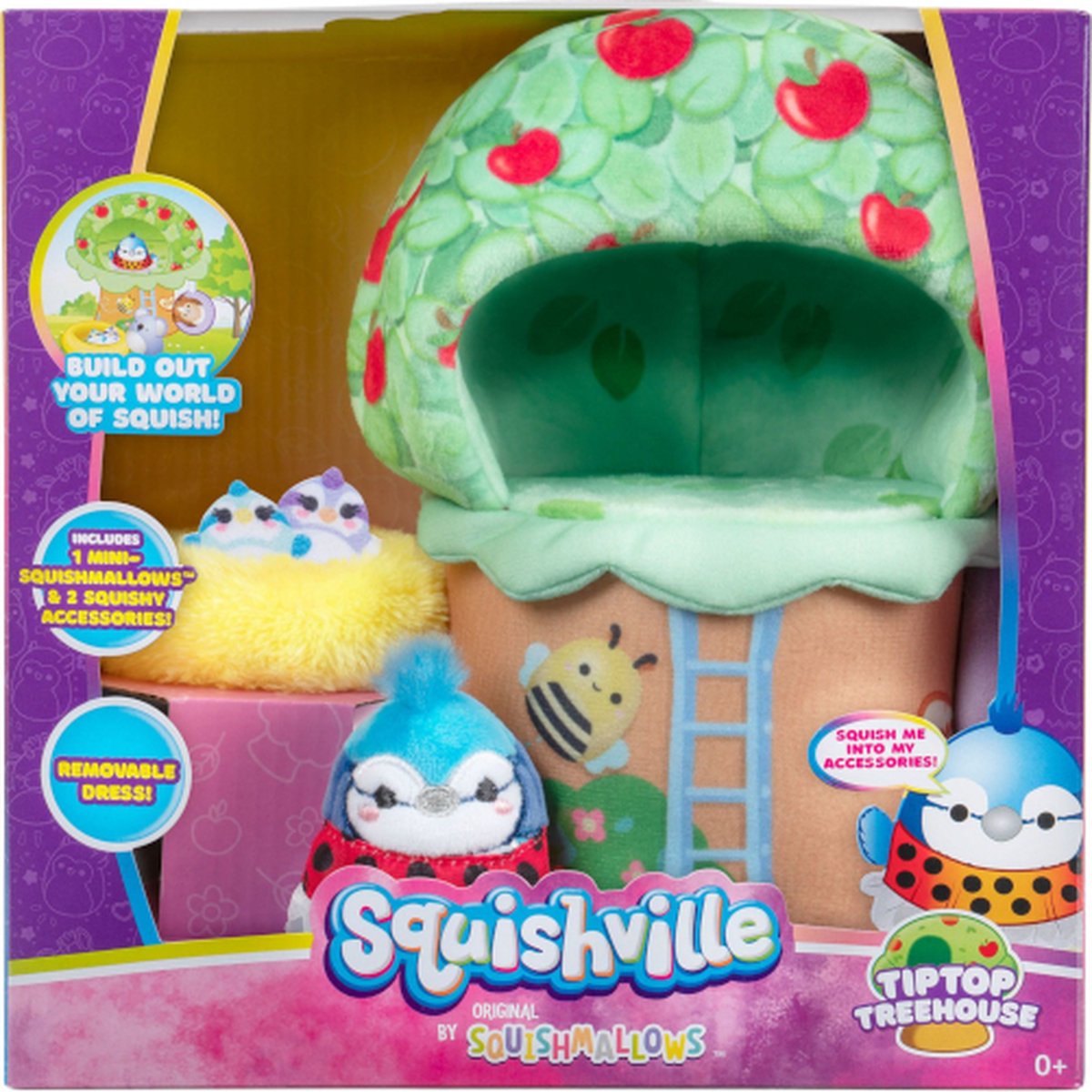 Squishville - Tip Top Treehouse Deluxe Play Scene (Squishville by  Squishmallows) | bol.com