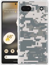Google Pixel 6a Hoesje Army Digi Camouflage - Designed by Cazy