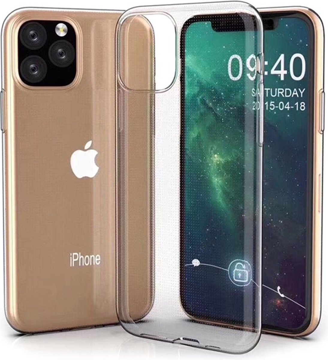 iPhone 11 Pro Max Hoesje · Simpel Doorzichtige / Transparante Back Cover by Cacious