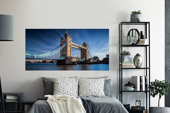 Stickers Stickers muraux - Tower Bridge - Tamise - Londres - 160x80 cm - Film adhésif